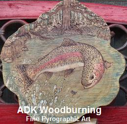 ADK Woodburning Fine Pyrographic Art